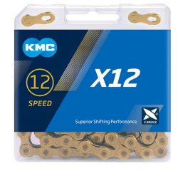 Ketju 12-v KMC X12 Ti-N Gold, 1/2 x 11/128", 126L