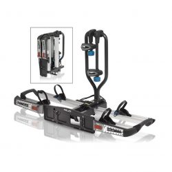 XLC Azura Bike Rack Easy LED, VC-C04 Lockable and foldable, for 2 bikes