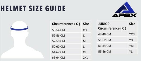 Apexsizechart Apexsizechart